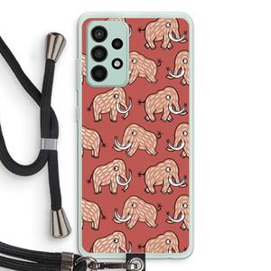 CaseCompany Mammoet: Samsung Galaxy A52s 5G Transparant Hoesje met koord