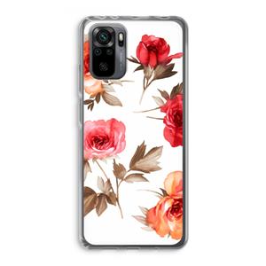 CaseCompany Roosjes: Xiaomi Redmi Note 10 Pro Transparant Hoesje