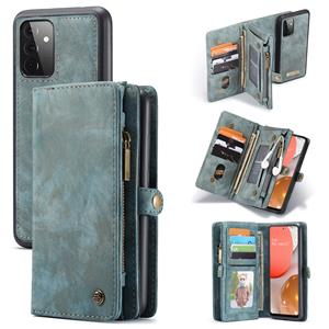 Caseme vintage 2 in 1 portemonnee hoes - Samsung Galaxy A72 - Blauw