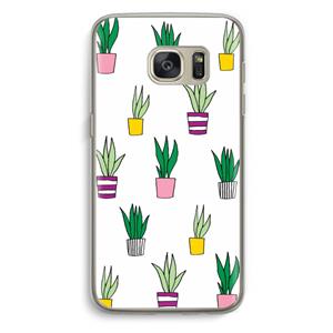 CaseCompany Sanseveria: Samsung Galaxy S7 Transparant Hoesje