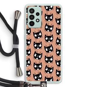 CaseCompany Kat: Samsung Galaxy A52s 5G Transparant Hoesje met koord