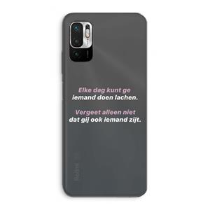 CaseCompany gij zijt ook iemand: Xiaomi Redmi Note 10 5G Transparant Hoesje
