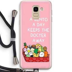 CaseCompany Bento a day: Samsung Galaxy J6 (2018) Transparant Hoesje met koord