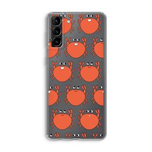 CaseCompany Krab: Samsung Galaxy S21 Plus Transparant Hoesje