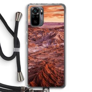 CaseCompany Mars: Xiaomi Redmi Note 10 Pro Transparant Hoesje met koord