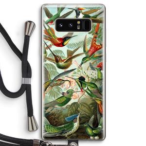 CaseCompany Haeckel Trochilidae: Samsung Galaxy Note 8 Transparant Hoesje met koord