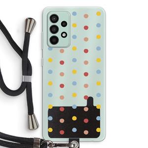 CaseCompany Bollen: Samsung Galaxy A52s 5G Transparant Hoesje met koord