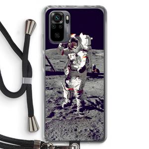 CaseCompany Spaceman: Xiaomi Redmi Note 10 Pro Transparant Hoesje met koord