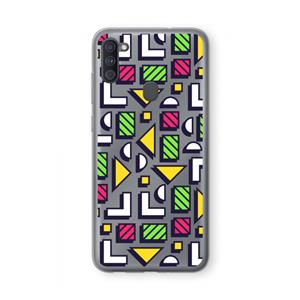 CaseCompany 8-bit N°4: Samsung Galaxy A11 Transparant Hoesje