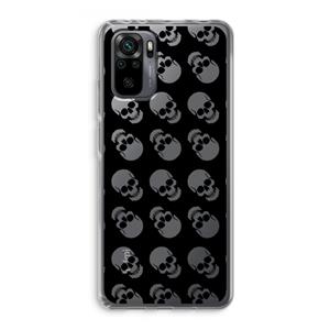 CaseCompany Musketon Skulls: Xiaomi Redmi Note 10 Pro Transparant Hoesje