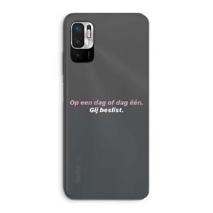 CaseCompany gij beslist: Xiaomi Redmi Note 10 5G Transparant Hoesje