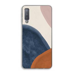 CaseCompany Geo #1: Samsung Galaxy A7 (2018) Transparant Hoesje