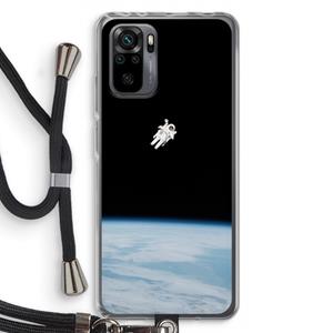 CaseCompany Alone in Space: Xiaomi Redmi Note 10 Pro Transparant Hoesje met koord