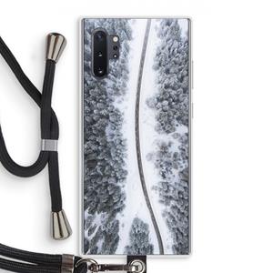 CaseCompany Snøfall: Samsung Galaxy Note 10 Plus Transparant Hoesje met koord