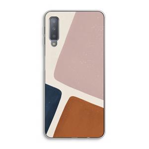 CaseCompany Geo #2: Samsung Galaxy A7 (2018) Transparant Hoesje