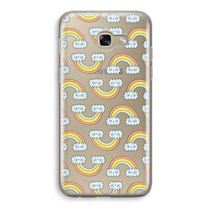 CaseCompany Regenboog: Samsung Galaxy A5 (2017) Transparant Hoesje