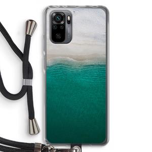 CaseCompany Stranded: Xiaomi Redmi Note 10 Pro Transparant Hoesje met koord