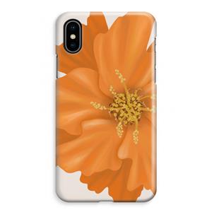 CaseCompany Orange Ellila flower: iPhone XS Max Volledig Geprint Hoesje