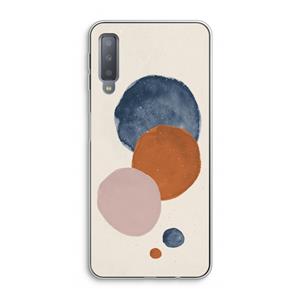 CaseCompany Geo #4: Samsung Galaxy A7 (2018) Transparant Hoesje