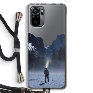 CaseCompany Wanderlust: Xiaomi Redmi Note 10 Pro Transparant Hoesje met koord