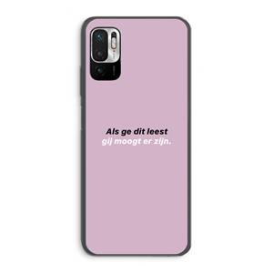 CaseCompany gij moogt er zijn: Xiaomi Redmi Note 10 5G Transparant Hoesje