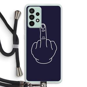 CaseCompany F**k U: Samsung Galaxy A52s 5G Transparant Hoesje met koord