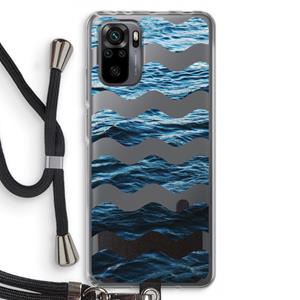 CaseCompany Oceaan: Xiaomi Redmi Note 10 Pro Transparant Hoesje met koord