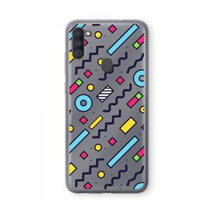 CaseCompany 8-bit N°8: Samsung Galaxy A11 Transparant Hoesje