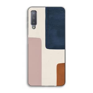 CaseCompany Geo #5: Samsung Galaxy A7 (2018) Transparant Hoesje