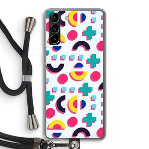 CaseCompany 8-bit N°2: Samsung Galaxy S21 Plus Transparant Hoesje met koord