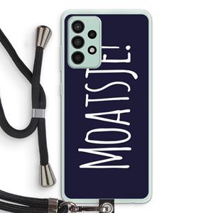 CaseCompany Moatsje!: Samsung Galaxy A52s 5G Transparant Hoesje met koord