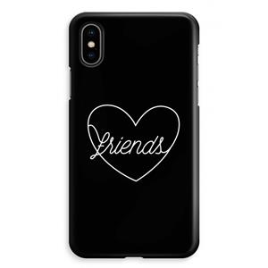 CaseCompany Friends heart black: iPhone XS Max Volledig Geprint Hoesje