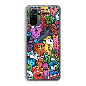 CaseCompany Vexx Mixtape: Xiaomi Redmi Note 10 Pro Transparant Hoesje