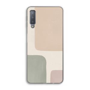 CaseCompany Geo #7: Samsung Galaxy A7 (2018) Transparant Hoesje