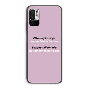 CaseCompany gij zijt ook iemand: Xiaomi Redmi Note 10 5G Transparant Hoesje