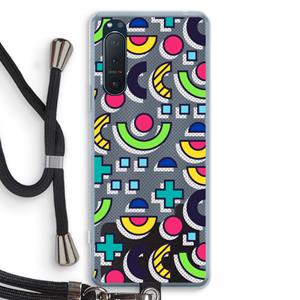 CaseCompany 8-bit N°6: Sony Xperia 5 II Transparant Hoesje met koord