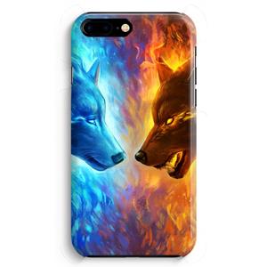 CaseCompany Fire & Ice: Volledig Geprint iPhone 7 Plus Hoesje