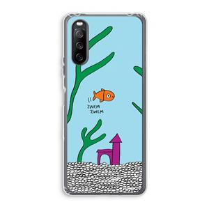 CaseCompany Aquarium: Sony Xperia 10 III Transparant Hoesje