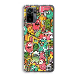 CaseCompany Vexx City: Xiaomi Redmi Note 10 Pro Transparant Hoesje
