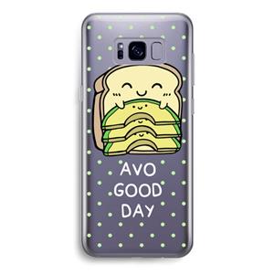 CaseCompany Avo Good Day: Samsung Galaxy S8 Transparant Hoesje