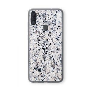 CaseCompany Gespikkelde marmer: Samsung Galaxy A11 Transparant Hoesje