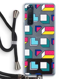 CaseCompany 8-bit N°7: Sony Xperia 5 II Transparant Hoesje met koord