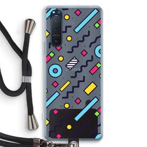 CaseCompany 8-bit N°8: Sony Xperia 5 II Transparant Hoesje met koord