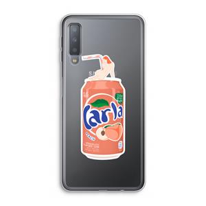 CaseCompany S(peach)less: Samsung Galaxy A7 (2018) Transparant Hoesje