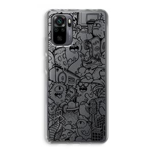 CaseCompany Vexx Black City : Xiaomi Redmi Note 10 Pro Transparant Hoesje