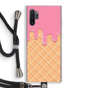 CaseCompany Ice cream: Samsung Galaxy Note 10 Plus Transparant Hoesje met koord