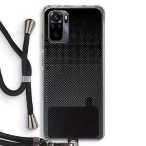 CaseCompany Musketon Halftone: Xiaomi Redmi Note 10 Pro Transparant Hoesje met koord