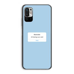 CaseCompany Reminder: Xiaomi Redmi Note 10 5G Transparant Hoesje