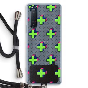 CaseCompany 8-bit N°10: Sony Xperia 5 II Transparant Hoesje met koord