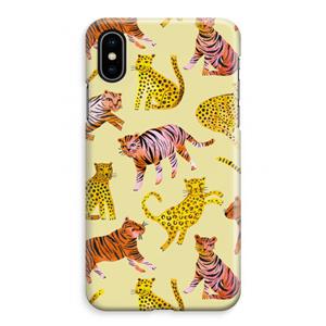 CaseCompany Cute Tigers and Leopards: iPhone XS Max Volledig Geprint Hoesje